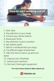 start working out at home for beginners