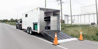 mobile office and tool storage trailer
