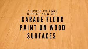 garage floor paint on wood surfaces