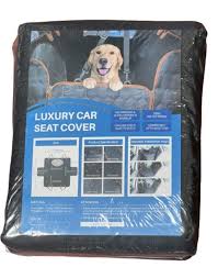 Premium Luxury Dog Seat Cover In Bkack