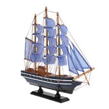 wood sailing ship handmade carved model