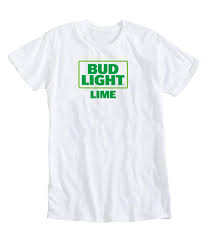 Bud Light Lime Square Logo White T Shirt The Beer Gear Store