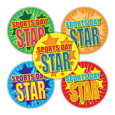 sports day star stickers