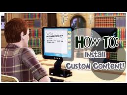 the sims 3 how to install custom