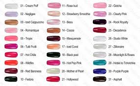 Shellac Color Chart 2012 Shellac Nail Polish Colors