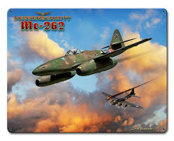 Me 262 Jet Military Metal Sign Wall