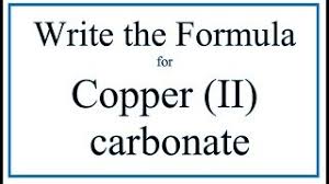 formula for copper ii carbonate