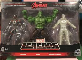 The avengers lost vision when he got between thanos and the mind stone during the climactic events of infinity war, so how is he alive and kicking in marvel's new disney+ series, wandavision? Marvel Legends 3pack New Ultron Hulk White Vision Toys Games Action Figures Collectibles On Carousell
