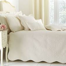 Ebony Cream Bedspread Dunelm Bed