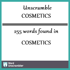 unscramble cosmetics unscrambled 255