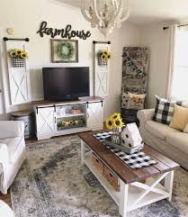 65 Stunning Farmhouse Living Room Decor