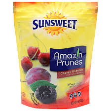 sunsweet prunes cherry essence pitted