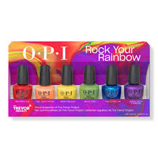6 opi rock your rainbow mini varnishes