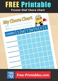 Free Printable Minion Themed Chore Chart Free Printables Com