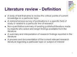 Literature review presentation