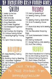 37 Incredibly Easy Family Goals Kid Chores Chart Kids
