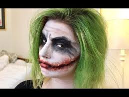 the joker halloween hair and makeup