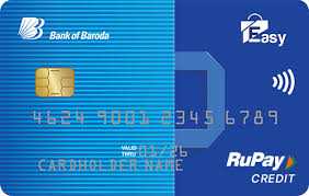 bank of baroda easy credit card