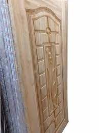 hinged wood brown simple main door