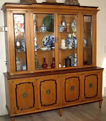 old large maple wood display cabinet