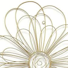 Metal Wire Flower Wall Art 3d Abstract