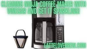 cleaning ninja coffee maker with