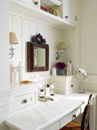 bathroom vanities with a makeup table