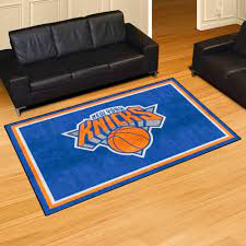 new york knicks area rug nylon 5 x 8