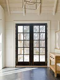 Antique Black Distressed French Door