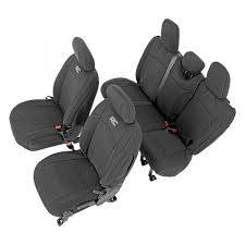 Rough Country Black Neoprene Seat Covers