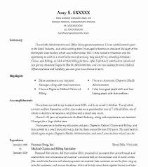 Medical Claims And Billing Specialist Resume Sample Livecareer