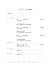 Resume References Template List Of Work Format Available