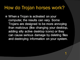 Viruses, worms and trojan horses are all malicious programs that can cause damage to your computer, but there are differences among the three, and knowing those differences can help you to better a trojan horse is not a virus. What Are Trojan Horses A Trojan Horse Is Full Of As Much Trickery As The Mythological Trojan Horse It Was Named After The Trojan Horse At First Glance Ppt Download