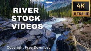no copyright 4k river stock video