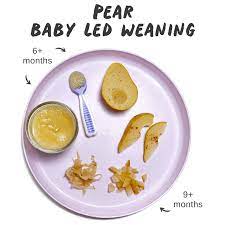 pear for baby led weaning baby foode