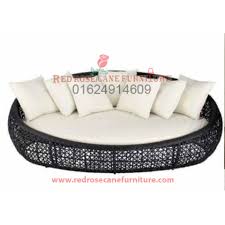 round sofa 45 red rose cane furniture