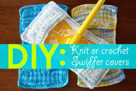 knit or crochet reusable swiffer covers