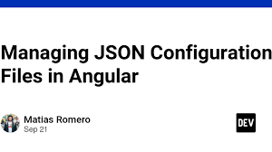 managing json configuration files in