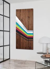Mod Spectra 48x20 Wood Wall Art