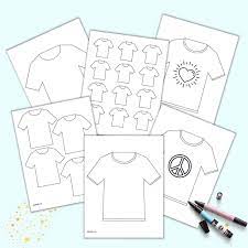 free printable white t shirt template