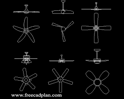 ceiling fans dwg cad block in autocad