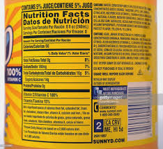 14 Ways Sunny Delight Nutrition Label Can Label Maker Ideas