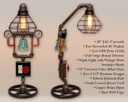 28 Steampunk Industrial Pipe Lamp