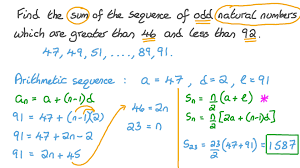 sequence of odd natural numbers