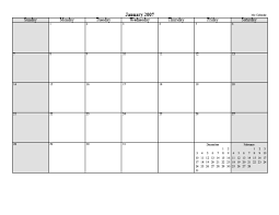 Free Monthly Calendar Or Planner Printable Online