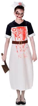 gorey zombie nurse womens fancy dress