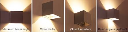 ip65 led wall light square up and down