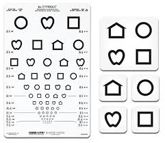 Lea Symbols Translucent Distance Eye Chart Health And