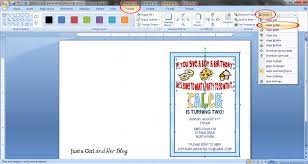 party invitations in microsoft word