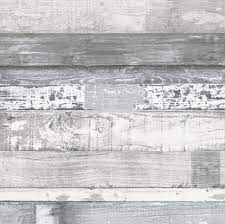 Reclaimed Beach Wood Wallpaper Gray